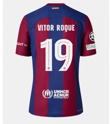 Barcelona Vitor Roque #19 Hemmatröja 2023-24 Kortärmad